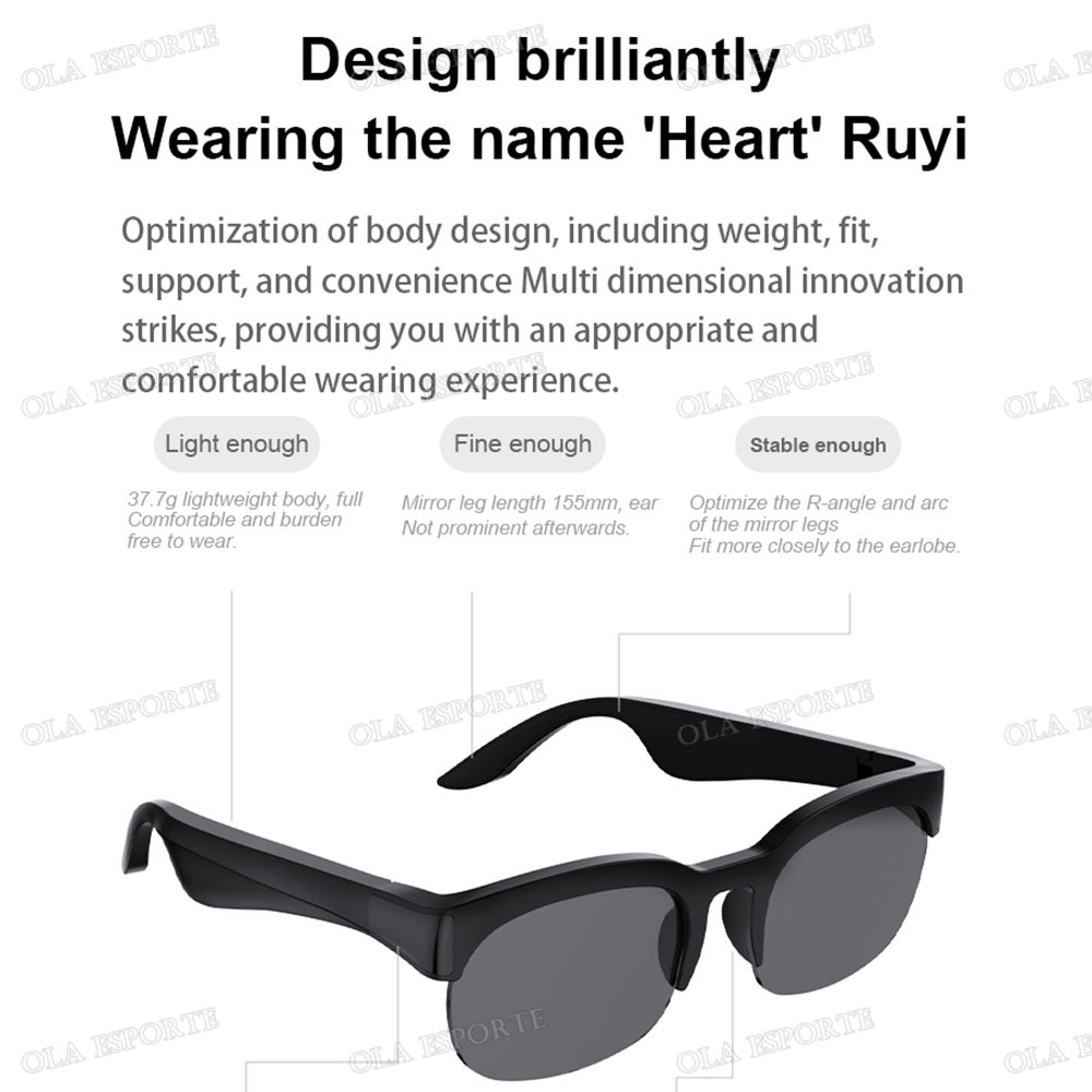 Умные Bluetooth-очки V5.3 с фу – обзор и цена Smart Glasses Lens